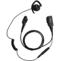 EHN17 Hytera Auricular desmontable estilo giratorio con PTT en línea y micrófono (negro)