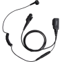 ESN12 Hytera Detachable Earbud with In-line PTT and Microphone (Black)