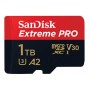 بطاقة الذاكرة SANDISK EXTREME PRO microSDXC 1 تيرابايت 200/140 ميجابايت / ثانية UHS-I U3 (SDSQXCD-1T00-GN6MA)