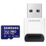 Tarjeta de memoria Samsung microSDXC PRO Plus 256GB con lector de tarjetas (MB-MD256KB)