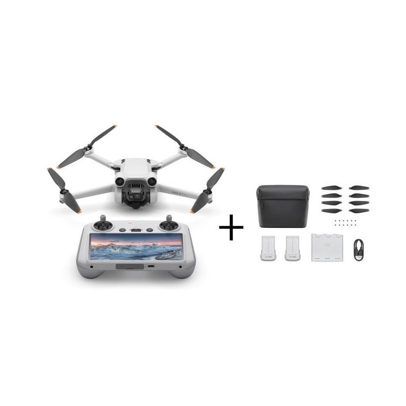 frío Asistir Edredón DJI Mini 3 Pro Drone ( DJI RC) Fly More Combo